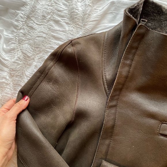 Shearling leather jacket - Picture 4 of 4